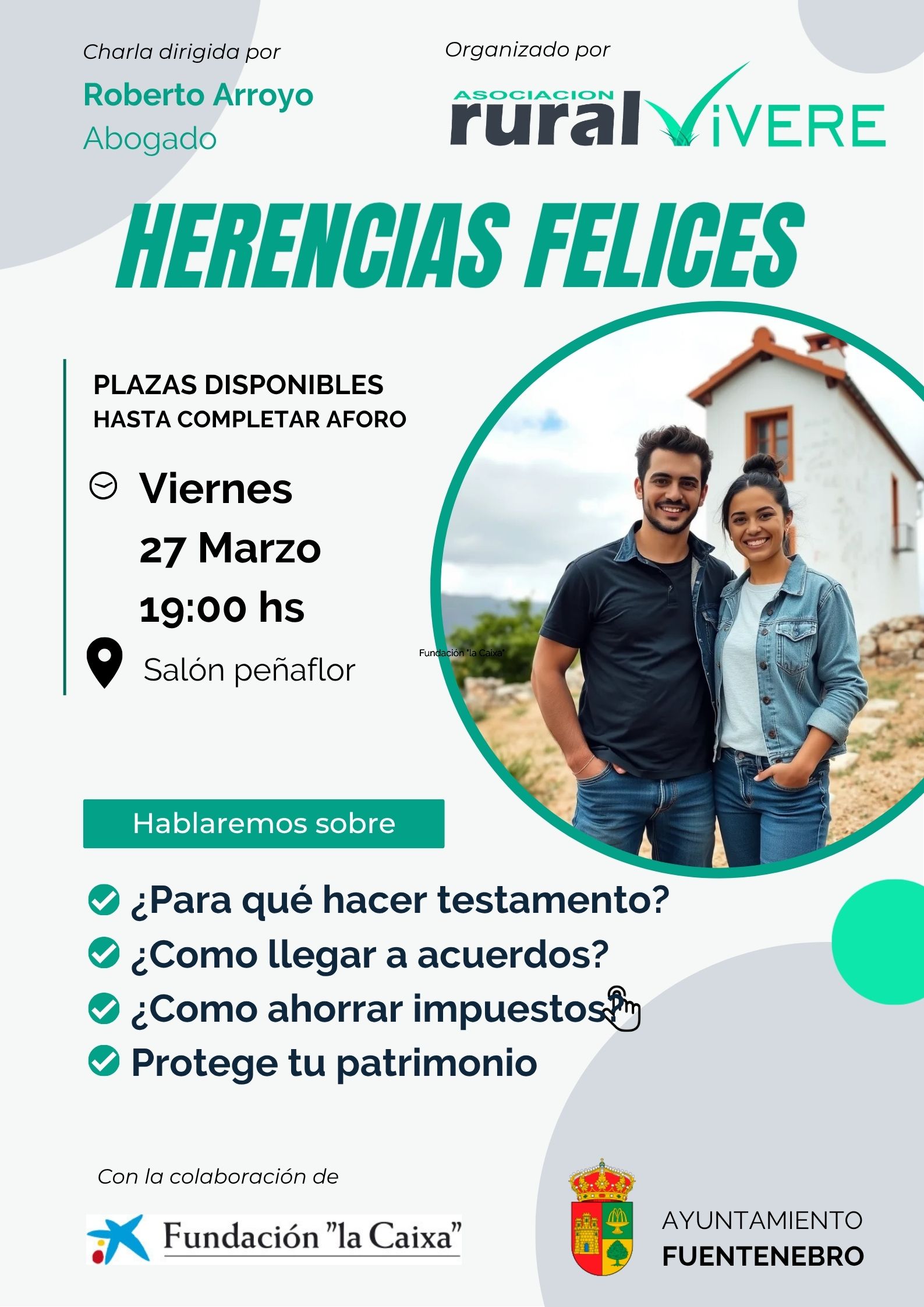 Fuentenebro acoge la charla “Herencias Felices”