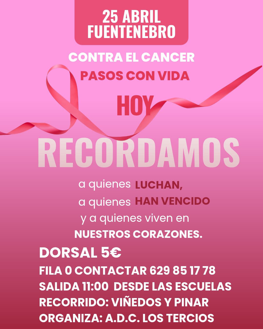 Los Tercios organizan una marcha solidaria contra el cáncer en Fuentenebro