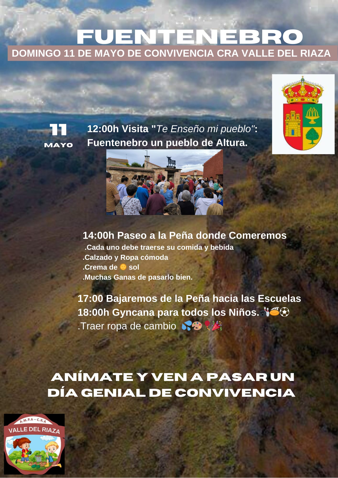 Jornada de “Domingos en el Pueblo” en Fuentenebro organizado por el AMPA del colegio el Valle del Riaza