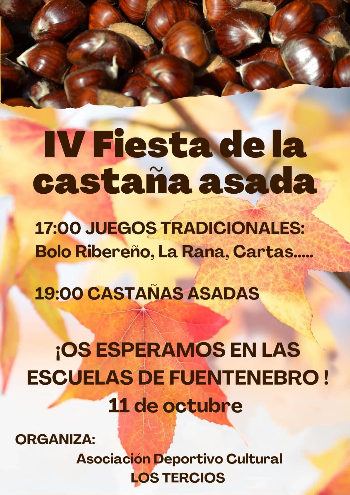 La Asociación Deportivo Cultural "Los Tercios" organiza la IV Fiesta de La Castaña Asada en Fuentenebro
