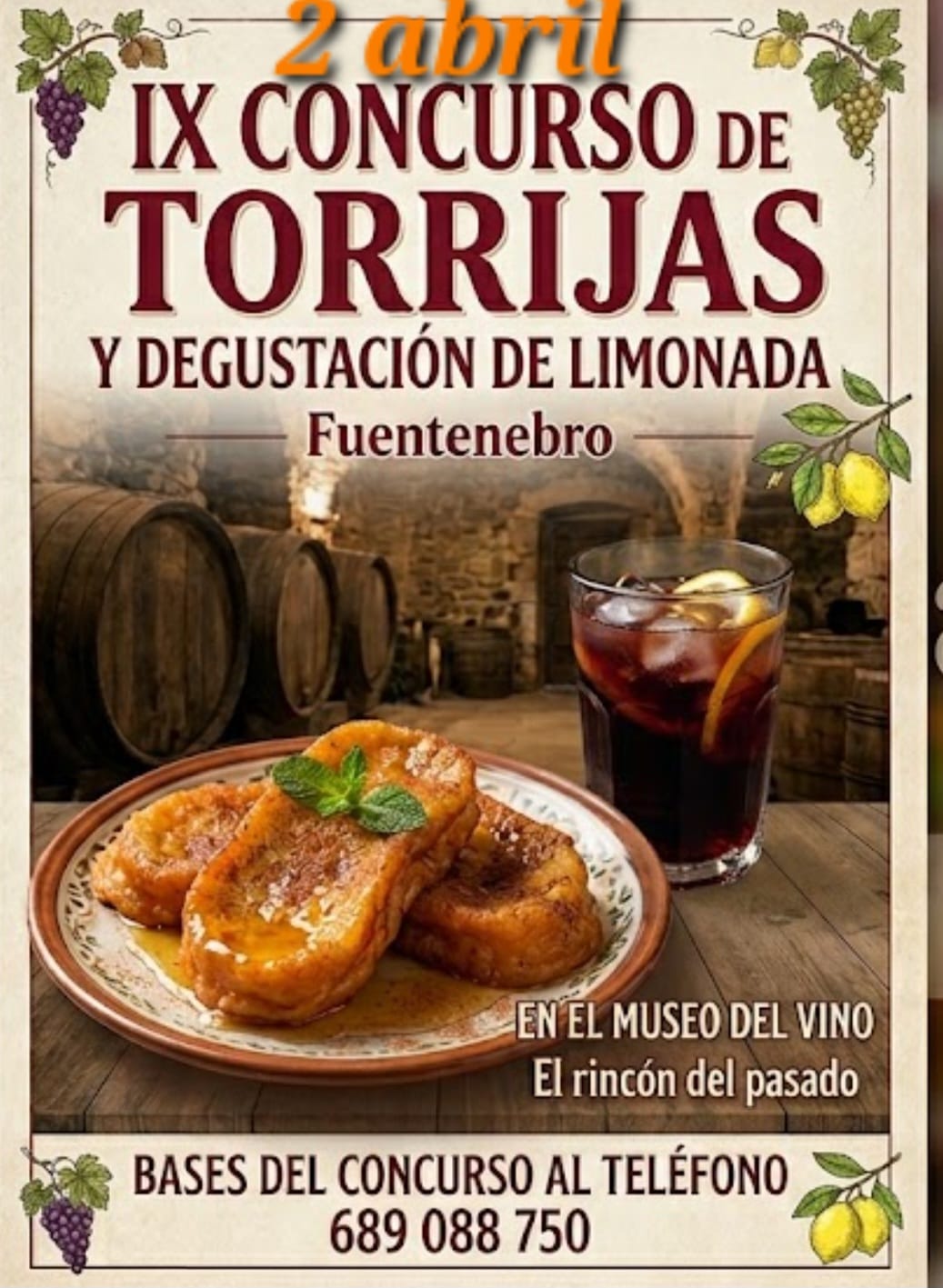 El Rincón del Pasado celebra el IX Concurso de Torrijas